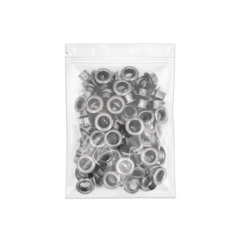CRAFTMEMORE 1/4" Hole Size 100 Sets Gunmetal Black Metal Grommets Eyelets with Washers for Bead Cores, Clothes, Leather, Canvas (Gunmetal, 100 Pack)