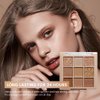FLYEEO Eyeshadow Palette Makeup- 9 Colors Naked Eyeshadow Palette Matte Shimmer Korean Natural Eye Shadow palettes Highly Pigmented Naturing-Looking Long Lasting (#04)