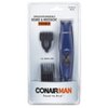 ConairMAN Beard Trimmer for Men Includes Nose and Ear Hair Trimmer and with 5-Position Comb Attachment, 5 piece Men's Grooming Kit, Battery Operated