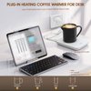 Misby Mug Warmer, Coffee Cup Warmer with Auto Shut Off Coffee Warmer for Desk Use, Electric Coffee Mug Warmer Keep Coffee, Beverage, Milk, Tea and Hot Chocolate Warm (White)