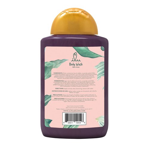 ILU Rejuvenating Body Wash – Nourishing Skin Cleanser, Moisturizing Hydra-Wash, for normal skin types, pleasant aroma and refreshing felling after use