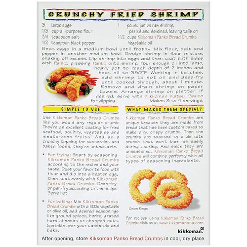 Kikkoman Panko Japanese Style Bread Crumbs, 8 Oz