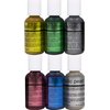 Chefmaster 6-Bottle Set of Metallic Airbrush Food Coloring, Rich Colors, Edible Glitter, Professional-Grade Dye for Icing, Frosting, Fondant, Chocolate, Made in USA, 0.67 oz Each