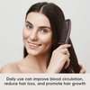 O BRUSHZOO Wood Hair Comb for Women Men, Wide Tooth Comb for Curly Thick Long Wet Dry Hair Massage Detangle, Wooden Hair Care Comb for Massages Scalp & Hair growth