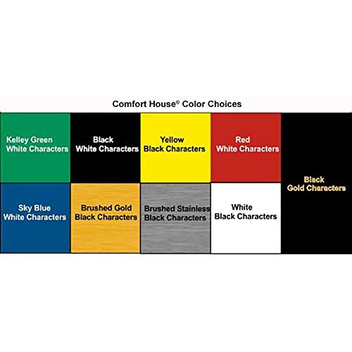 Comfort House Small Yard Sign or Garden Plaque Personalized with Your Own Custom Message. Mark Path, Parcel Delivery Instructions, No Fertilizer, Organic Garden Sign, Etc. 5"x5". # J0274