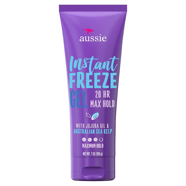 Aussie Instant Freeze Hair Gel with Jojoba Oil & Sea Kelp, 7 Ounce