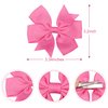 CÉLLOT 40Pcs 3.5 Inch Boutique Grosgrain Ribbon Pinwheel Hair Bows Alligator Clips For Girls Toddlers Accessories Teens Gifts In Pairs