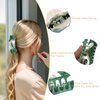 VOCOSTE Hippocampus Claw Clip, Acetate Hair Clips, Funny Claw Clips for Women, Green