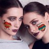 GOROMON 16 PCS Bride of Chucky Tattoo Heart, Halloween Temporary Tattoos Stickers For Women Men, Fake Halloween Makeup Kit Party Favor Supplies Chucky Heart Tattoos Costume Accessories