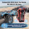 Hosim 7.4V 2600mAh Lipo Battery 25C RC Car Truck RC Vehicles Boat Battery Fit for X08 X07 X07W High Speed RC Cars 1/10 Scale Remote Control Car Battery