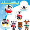 Vertintong 12 Pcs Christmas Mini Religious Stuffed Animals for Kids Winter Plush Animal Party Favors Small Christian Stuffed Toy Bulk for Sunday School Keychain Bag Stuffers Gift Winter Party Supplies
