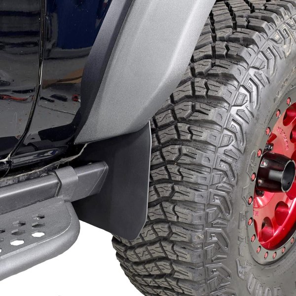 IAG I-Line Rock Rail Side Mini Mud Flap (2pc) for Ford Bronco 2021+ 2/4 Door (Not Compatible with Hoop Step Rock Rail Option)
