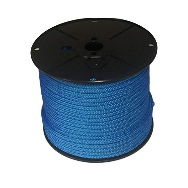 3/8" Blue Double Braided Nylon Anchor/Dock Line Rope (100 feet Hank)