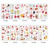 Luminous Christmas Temporary Tattoos Xmas Santa Claus Glow in The Dark Tattoos Stickers Cute Xmas Tree Snowflake Snowman Fake Tattoo Decal Christmas Glow Party Decorations Supplies 10Sheets