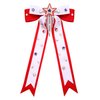 Boderier 4th of July Hair Bows for Women American Flag Stars Hair Bow Clips Jeweled Patriotic Ribbon Hair Clips Independence Day Hair Accessories Fourth of July Party Favors Red White Star