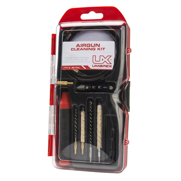 Umarex .177 and .22 Caliber Air Gun Cleaning Kit - Includes Cleaning Rod, Brushes, Mops, Jags, Pads, Driver Set and Thread Adapter