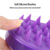 3 Pcs Silicone Hair Scalp Massager Shampoo Brush Scalp Scrubber Hair Cleansing Brush Head Scrubber Dandruff Brush Hair Washing Tool for Women Men or Pets
