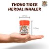 Thong Tiger Herbal Inhaler – Thai Nasal Inhaler with Menthol, Peppermint Oil & Herbal Blend for Sinus Relief, Clear Breathing & Aromatherapy – Pocket-Sized Natural Remed (1)