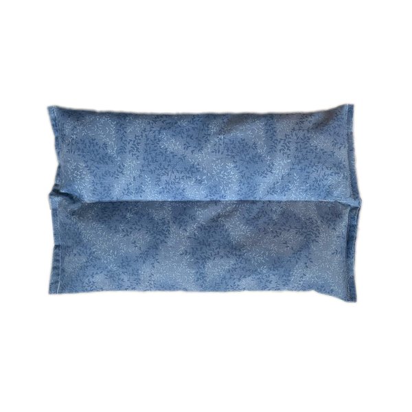 SacksyThyme Microwave Heating Pad for Back Pain, Cramps, Muscle Aches, Hot Therapy Moist Heat Pad for Neck and Shoulder - Flaxseed, CherryPit, Lavender Blend (13" x 7.5") Made in USA (Sky Blue)