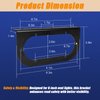 VINAUO Trailer Light Bracket, 6" Oval Trailer Lights Mounting Bracket, [L Shaped] [3mm Powder Coated Steel] [Versatile Horizontal Mounting] for 6 Inch LED Trailer Lights Grommet Flush Mount