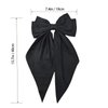 YosaiHom Hair Bows for Women, Bow Hair Ribbons for Girls, Bow Hair Clips for Women, Silky Satin Oversized Long Tail Bow Claw Clips, Cute Hair Accessories for Women (4PCS-A)