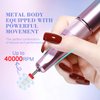 SAVILAND Electric Nail Drill Professional: 40000RPM Powerful Electric Nail File Portable Nail Drill with 12 Drill Bits Rechargeable Efile for Acrylic Gel Nails Removing Manicure Pedicure Salon