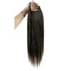 Full Shine U Part Wigs Long Natural Hair Extensions 22 Inch Hidden U Shaped Wigs Human Hair Color 1B Off Black Clip In Wigs Remy Brazilian Hair 22 Inch Half Wig 150 Gram Per Piece