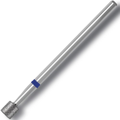 HungGato 3/32'' Diamond Nail Drill Bit, Professional Flat Cylindrical Shape Cuticle Nail Drill Bits for Acrylic Gel Nails Dry Manicure Pedicure Shape Remove Tools (Medium)