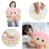 ARELUX Funny Toast Sliced Bread Pillow,Pink Bread Shape Pink Plush Hugging Pillow with Red Scarf,Soft Strawberry Food Sofa Cushion for Home Decor,Plush Toy Gifts for Kids Birthday(17.7in)