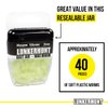 LUNKERHUNT Wax Worm Fishing Bait Jar with Unique Attractant | Durable Wax Worms for Fishing Bass, Fishing Lures Trout and Pike (Glow)