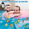 SCIONE 12Pack Rubber Ducks Bath Toy in Bulk, Baby Bath Toy Assortment Rubber Ducks for Floater Duck for Kids,Bathtub Toys Party Favors Birthday Gifts