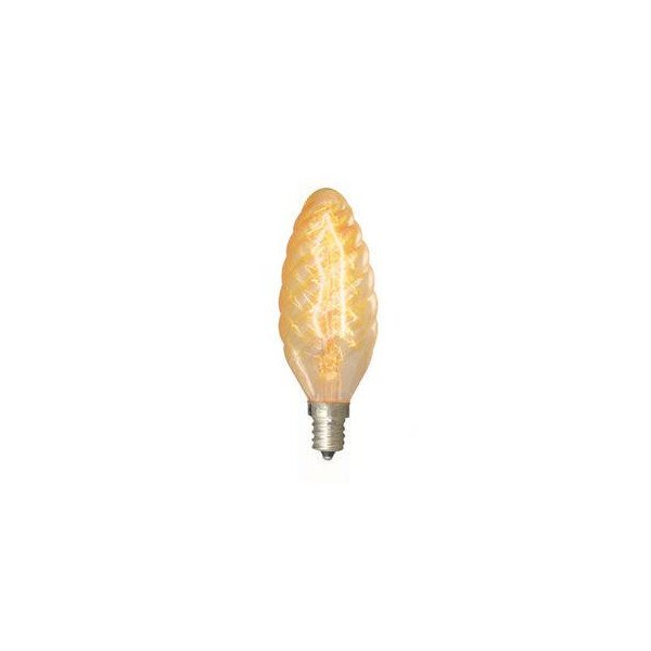 15W Nostalgic B11 Torpedo Chandelier Bulb in Amber [Set of 8]