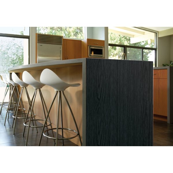 VViViD Black Ash Wood Grain Textured Vinyl Wrap Film W/Air-release Adhesive (1ft x 48 Inch)