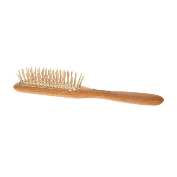 Iris Hantverk Hair Brush - Made of Birch Wood with Wooden Pins