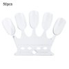 Nail Art Practice Tips, 50pcs Manicure Polish Gel Color Display Nail Polish Showing Tool(Transparent)