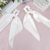 Scrunchies, Silk Scrunchies, White Scrunchies, Hair Scrunchies, Scrunchies for Women, Hair Scarf Scrunchie, White Hair Bow, Satin Scrunchies, Silk Hair Ties, Scrunchies for Girls, Hair Ties for Women