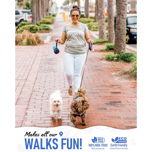 lesotc Dog Water Bottle, Portable Dog Water Dispenser, Leak Proof Dog Travel Water Bottle, Squeeze Pet Water Bottle for Walking On The Go, Dog Hiking Accessories for Outdoor Walking, Hiking, Travel