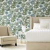 RoomMates RMK11615WP Old World Trees Green and Blue Peel and Stick Wallpaper, Green and Blue