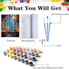 Axquilon Paint by Numbers Kit for Adults Beginner-Aquarium Adult Paint by Number Kits on Canvas, Easy Adults' Paint-by-Number Kits Oil Painting Craft Supplies for Gift Home Wall Decor 16 x 20in