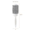 Cricket Ultra Smooth Coconut 2” Thermal Ceramic Barrel Hair Brush Anti-Static Heat-Resistant Hairbrush for Blow Drying, Curling and Styling All Hair Type White