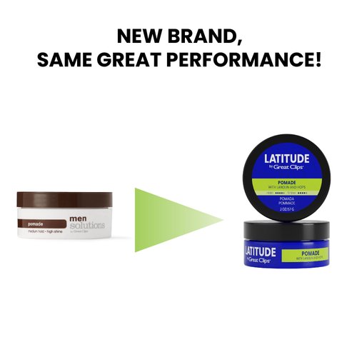 GREAT CLIPS LATITUDE Pomade | Hair Gel for Men | High Hold + High Shine | 2oz