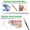 Ingrown Toenail Removal Kit, Ingrown Toenail Tool for Ingrown & Thick Nail Treatment Relieves Toenail Pain, with Correction Clippers, Corrector Strips, Corrector Patch, File, Lifter Pedicure (8pcs)