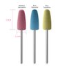 KADS 12X Silicone Nail Drill Bit 3/32" Rotary Burr Head Cuticle Clean File for Nail Art Salon Manicure