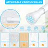 White Tension Curtain Rod for Windows 28 to 48 inch, Adjustable Expandable Pressure Spring Curtain Rod No Drilling, 7/8" Curtain Rod for Bedroom Doorway Closet Door