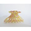 Golden yellow, pink, white clear marbled hair claw clip medium fine hair