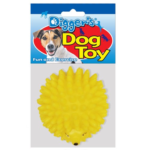 Boss Pet Vinyl Hedgehog with Squeaker Dog Toy