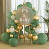TUPARKA Sage Green Balloons 102 Pcs Green Balloons Garland Arch Kit 18 12 10 5 Inches Party Balloons for Baby Shower Birthday Wedding Bridal Shower Party Decor