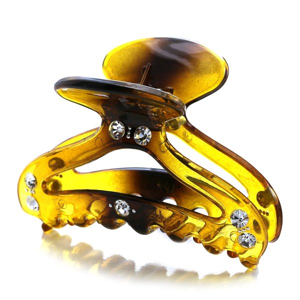 Hair Claw Jaw Pin Butterfly Clip Clear Rhinestones Hair Styling Accessories for Women Teens