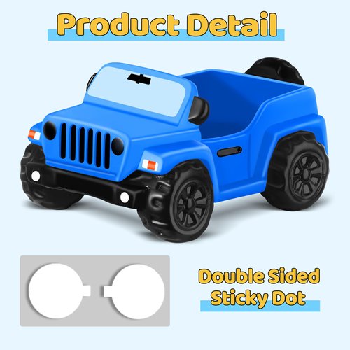 Jeep for Rubber Ducks, 3.5 Inch Jeep Toy Match Most 2 in Rubber Ducks, Jeep Toy for Jeep Dashboard Decorations Accessory Jeep Duck Collection Christmas Birthday Gifts (Blue)