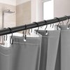 24 Pack Double Shower Curtain Hooks Rings, TENOVEL Double Sided Shower Curtain Hooks Rust Proof for Shower Curtain, Stainless Steel Bathroom Shower Hangers Rings for Shower Rods, Matte Black
